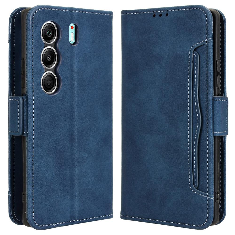 Für TECNO Camon 40 4G CM5 Lederhülle Handy-Brieftasche Abdeckung mit mehreren Kartenfächern