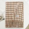 Scarf New imitation cashmere color plaid scarf female Korean version autumn and winter plaid scarf fringed shawl scarf