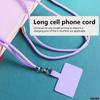 1Pc Phone Lanyard Adjustable Detachable Neck Cord Lanyard Strap Carabiner Compatible Pendant with Card for Mobile Key Fobs Colors