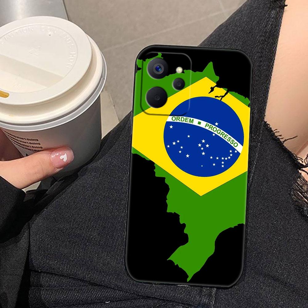 

National Flag Of Brazil Soccer Phone Case For Realme C75 C71 C65 C63 C55 C53 C35 C33 C30 C11 7 6 5 GT NEO 2 NARZO 50 X50 Case REALME75G