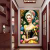 Large Size Mosaic DIY Full Diamond Painting Kits Art Beautiful Aristocratic Girl Picture Embroidery Cross Stitch Rhinestones
