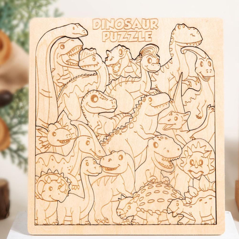 Brain Teaser Dinosaur Puzzle Toy Forest Animals Animal Shape Puzzles  Puzzle Enthusiasts Style A