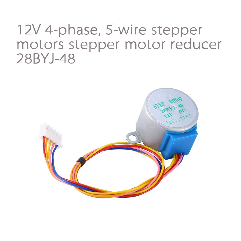 1x 12V 4phase 5Wire Stepper Motor 28BYJ4812V for DIY Project