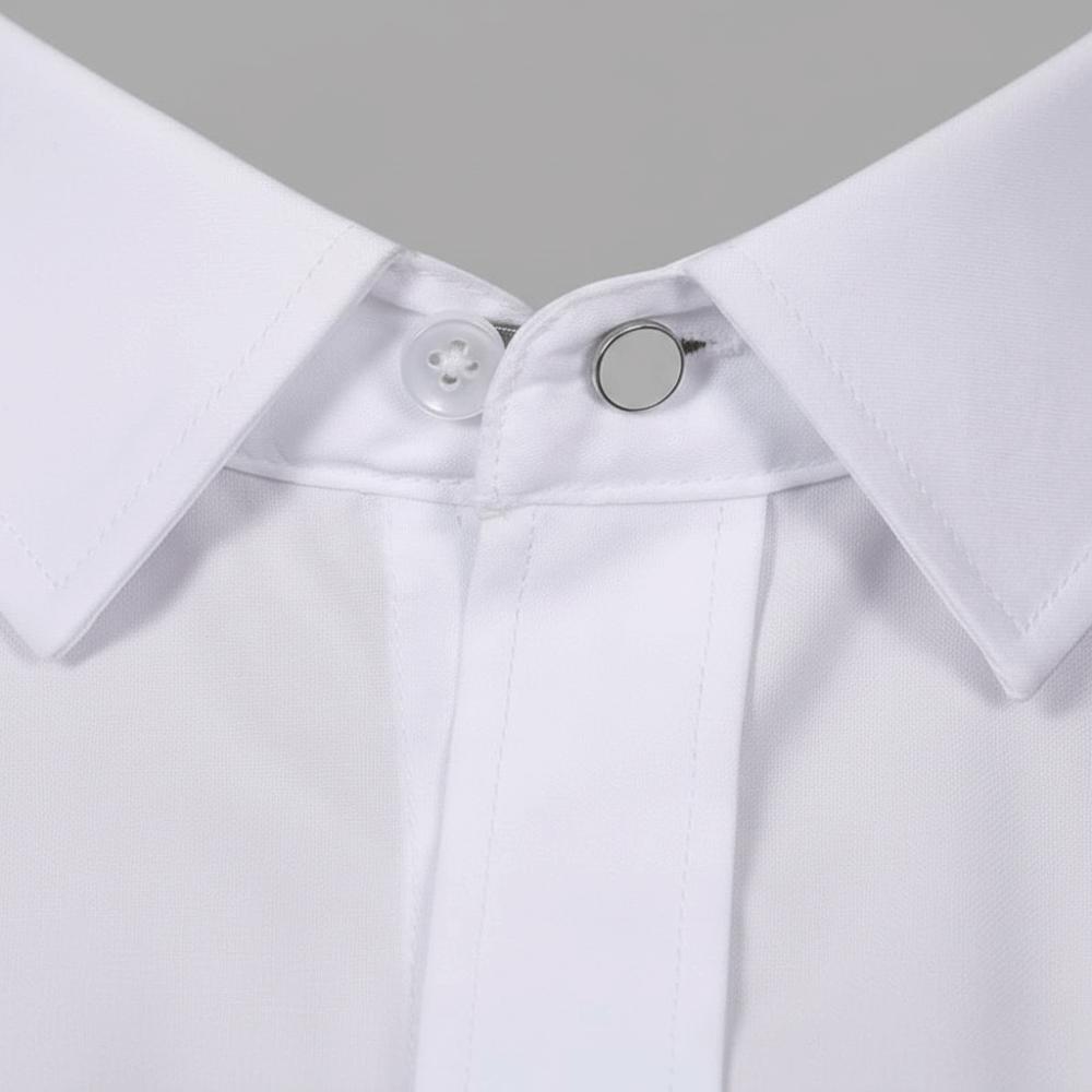 10pcs 10Pcs Set Collar Extenders Elastic Loop Dress Shirt Clips Shirt Cuff Button Flex Office Work