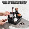 Antislip Compact Coffee Tool Organizer Compact Coffee Accessories Holder for Cafe Shop Home Kitchen Easy to Clean