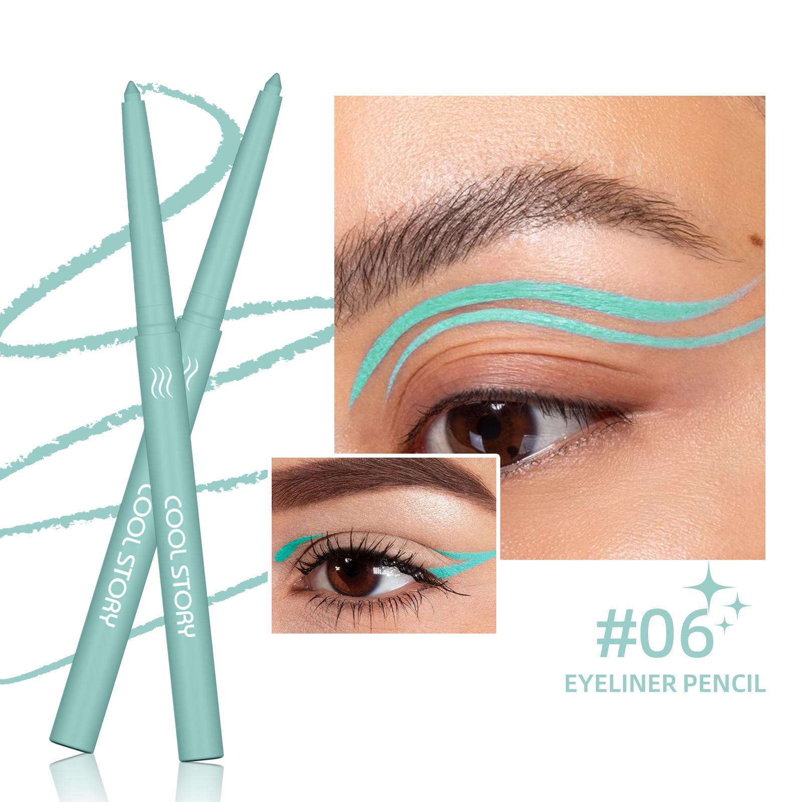 Монохромная матовая гелевая подводка для глаз Мягкая гладкая насыщенная цветная подводка для глаз Водостойкая стойкая многофункциональная подводка для глаз Тени для век Макияж