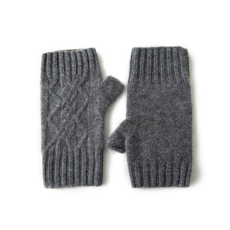 New Autumn and Winter Thickened Warm Gloves for Men and Women Playing with Mobile Phones and Driving Students Outdoor Knitted Gloves