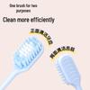 OIDOOIN Double Wide Head Soft Bristle Adult Toothbrush 10-Pack