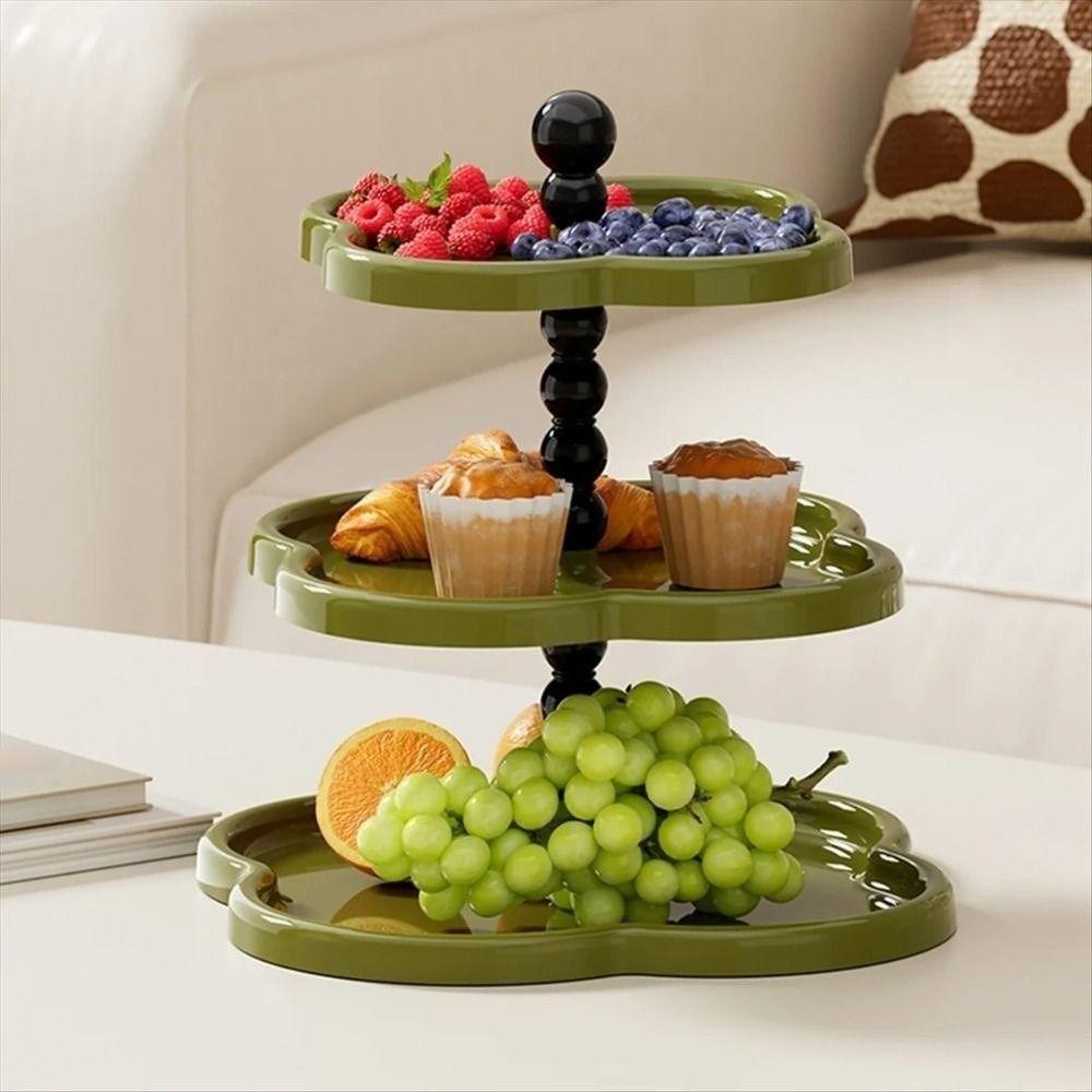 2/3 Layers Dessert Display Stand Flower Shape Cupcake Serving Stand Tiered Serving Trays  Wedding