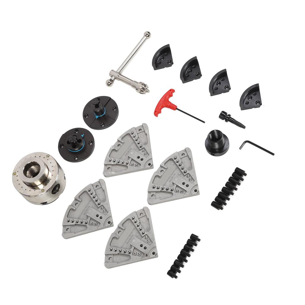 Lathe Chuck 3.75in 1INx8TPI Thread 4 Jaw Alloy Steel Wood Turning Chuck Set for Grinder Milling Drilling Machine