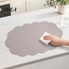 Easy Clean Table Mat 2PCS Leather Placemats, with Embossment Design, Waterproof No-Slip Heat Scratch Resistant Placemat Mats, Flexible Foldable