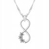 Silver Necklace With Infinity Infinity Infinity Silver 925