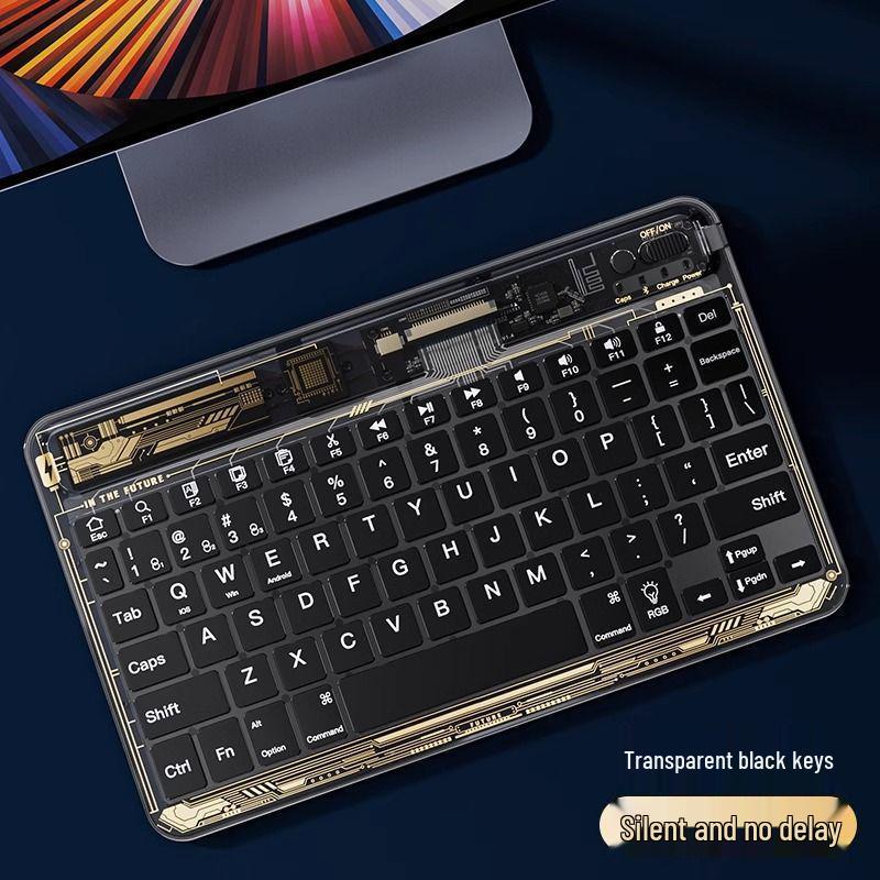 

iFacemall Core-Through Wireless Bluetooth Magic Keyboard for iPad - Slim and Portable