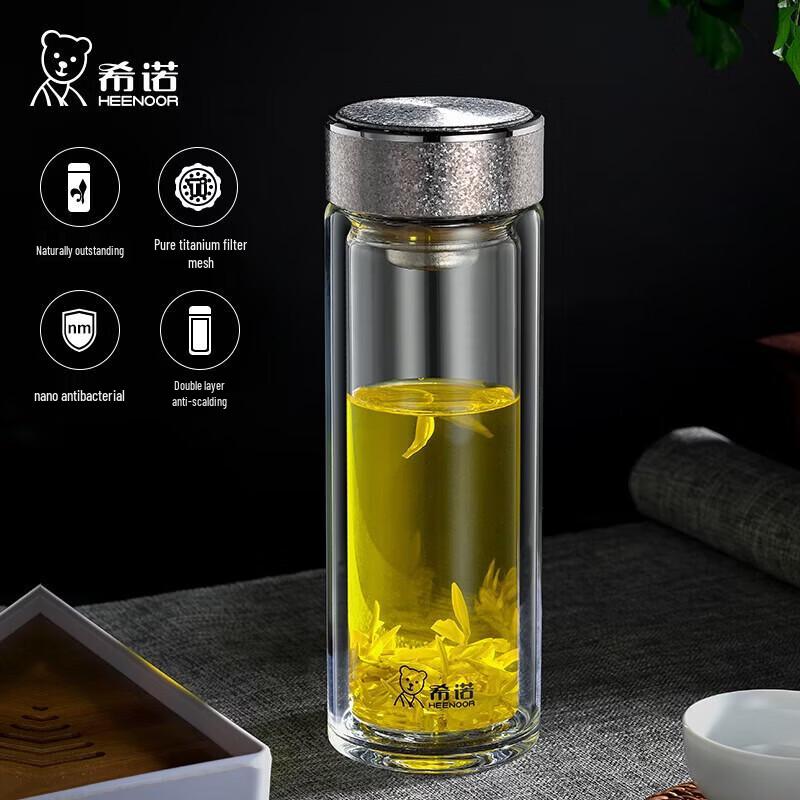 XINUO XN-T601 Double-Layer Glass Tea Cup