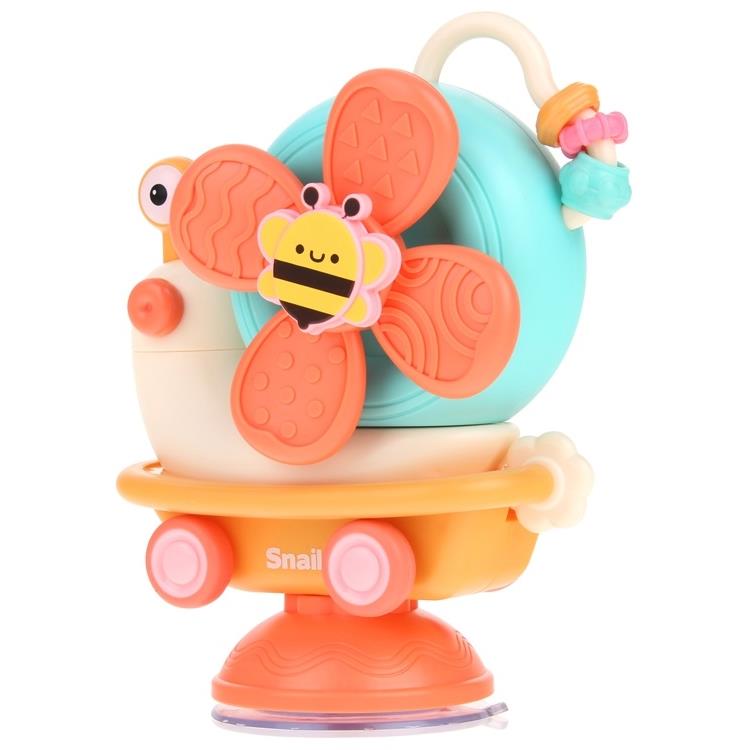 Sensory Snail Ride-On 4-in-1 Spinner with Suction Cup for Kids - Green