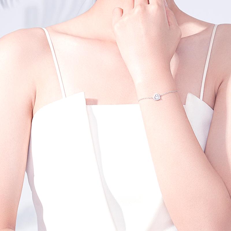 Barbie Bracelet [Pure Silver·Original Design] Love Full of Diamonds, Temperament and High-Quality First Ins Style Love Confession ZJYSL-YS-005