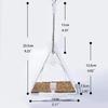 Acrylic Window Bird Feeder Clear Food Bowl with Perch for Outdoor Hanging