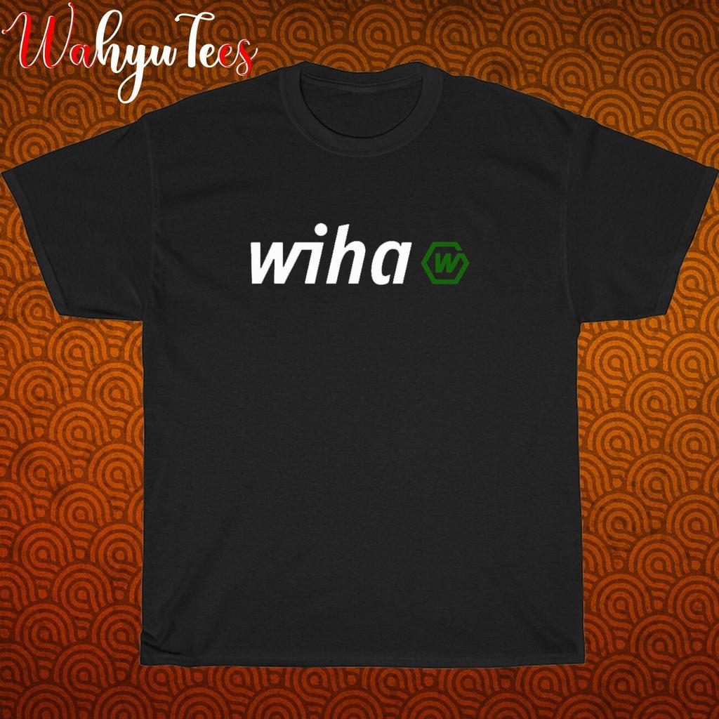 New Tee Wiha Tools Logo Black/Grey/Navy/White Size S-5XL Unisex T-Shirt