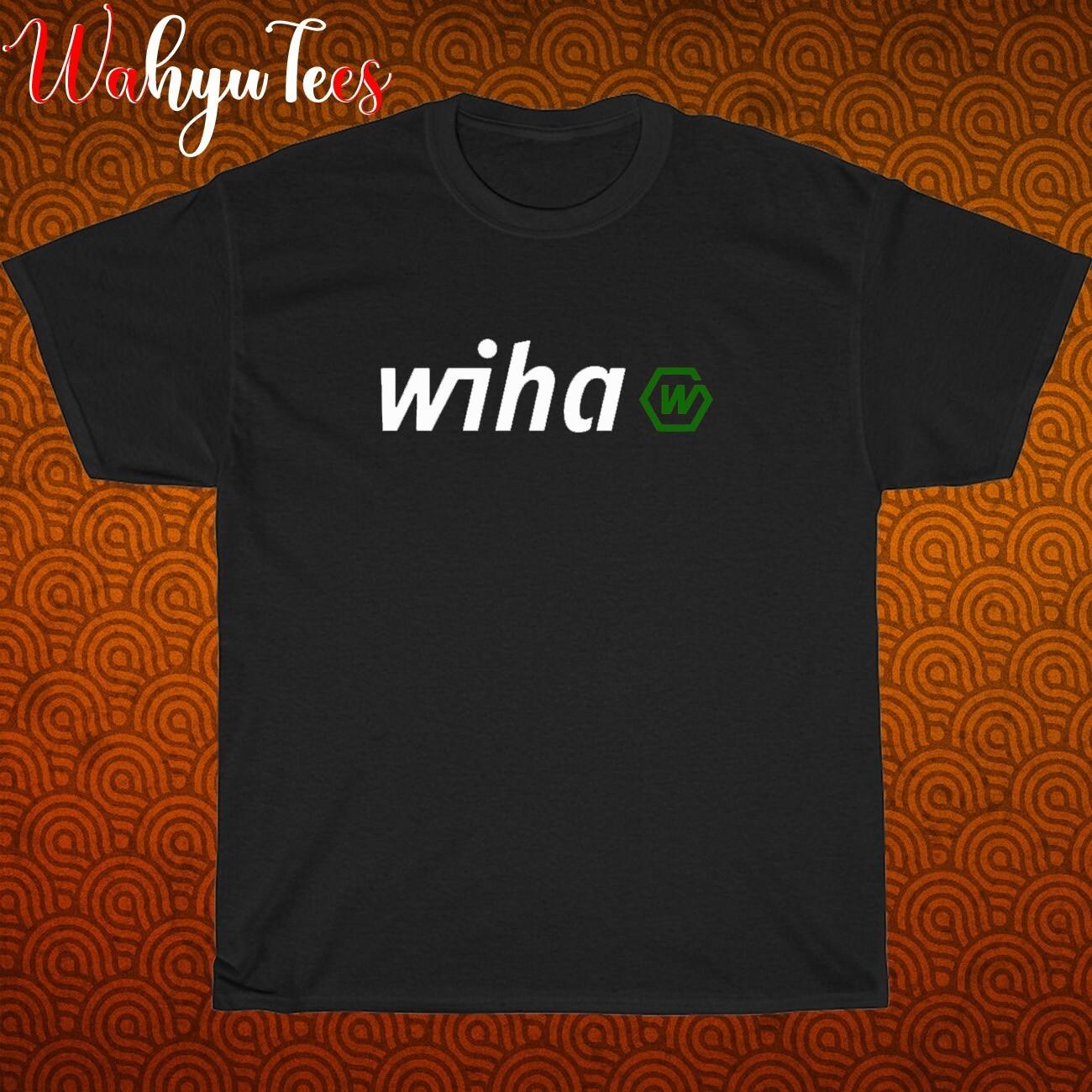 New Tee Wiha Tools Logo Black/Grey/Navy/White Size S-5XL Unisex T-Shirt M