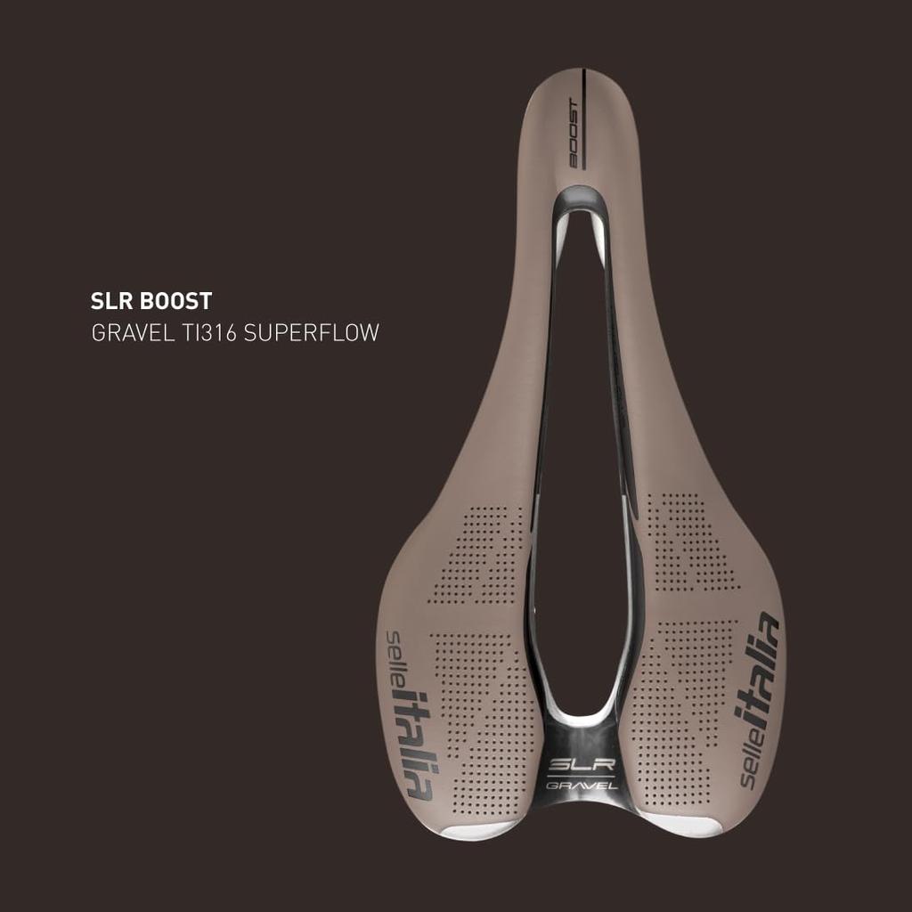 Selle Italia SLR BOOST Ti316 GRAVEL SUPERFLOW Braun L
