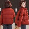 Chic Winter Down Jacket for Middle-Aged and Elderly Women, 90% Down, Short Fit for Petite Moms.