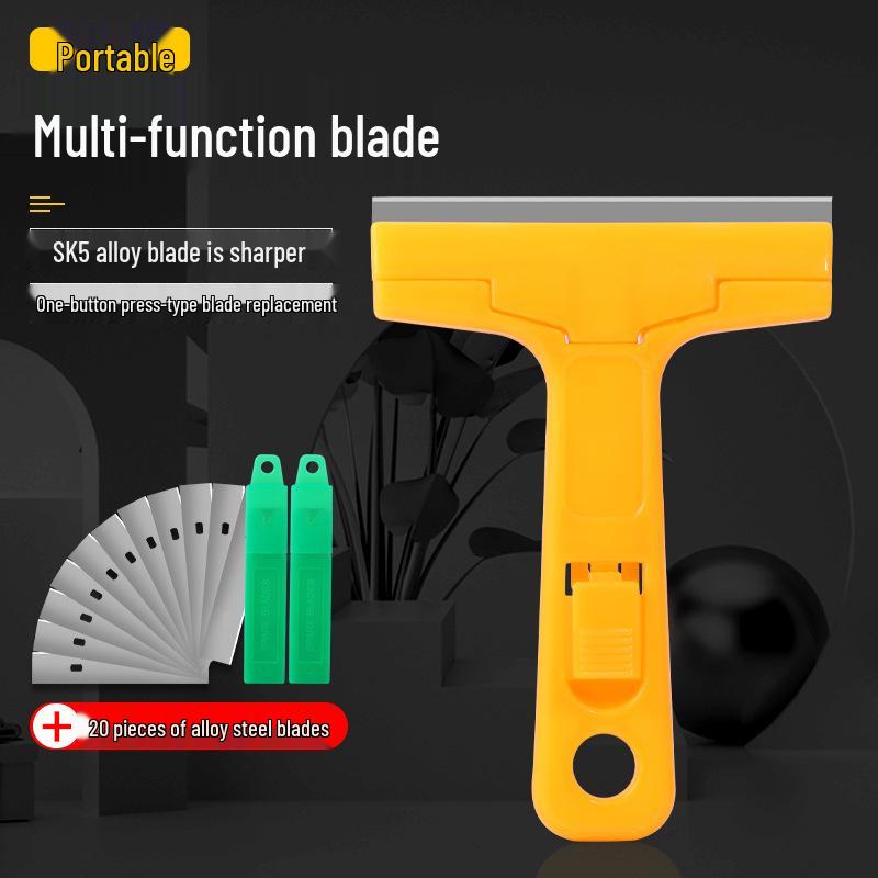 Multi-Purpose Cleaning & Scraping Tool for Adhesive Removal and Caulk, Wall, and Floor Cleaning.