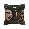 Tung Sahur John Pork Neegy Doorbell Meme Theres Motion Meme Pillow Case Print Pillow Cover Pillowcases For Couch Sofa Bedroom