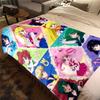 Japanese anime cute cartoon theme Sailor Moon Tsukino Usagi blanket suitable for home beds, sofa covers, office nap, outdoor warm blankets O12