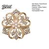 Floral Brooch Solid Alloy Brooch Hollow Pattern Lapel Pin