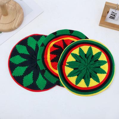 Chapéu de Halloween feminino colorido de malha elástica antiderrapante à prova de vento grosso bruxa cosplay falso tranças pretas festa carnaval boina
