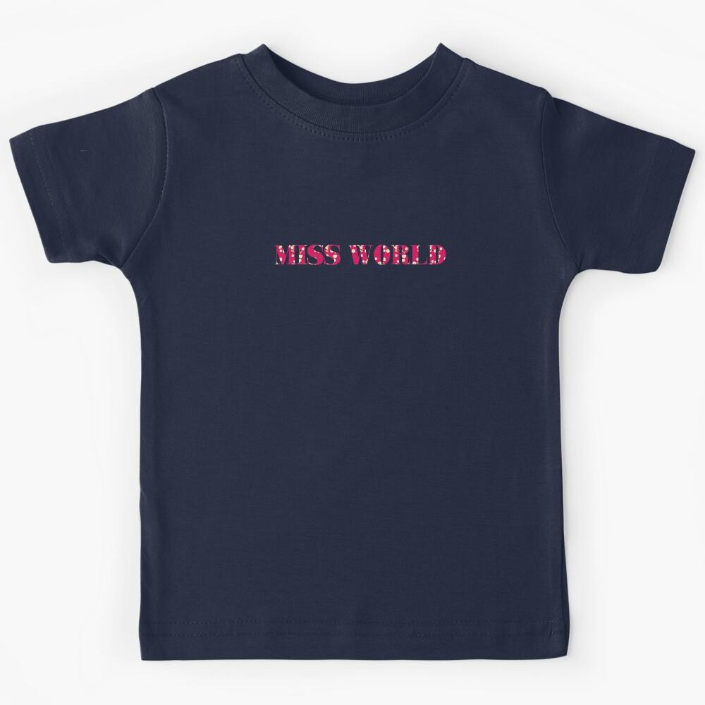 Miss World, pattern Kids T-Shirt 110