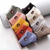 10 paia di calzini bassi da donna, set con motivo a orsetto, alla moda, traspiranti, per donna, stile casual, comodi calzini