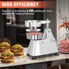3-in-1 Commercial Burger Patty Maker Machine 4/5/6-inch Stainless Steel Heavy Duty Hamburger Press Professional Meat Patty Make