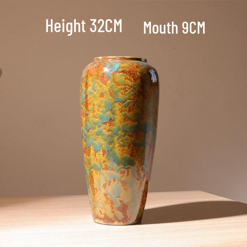 Nowoczesny Minimalistyczny Ceramiczny Wazon na Kwiaty - Styl Malarski Olejny Ornament Dekoracji Domu