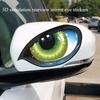 2Pcs Car Stickers 3D Stereo Cat Eyes Funny Reflective Window Decals Auto Body Styling Rear Windshield Automobile Decoration