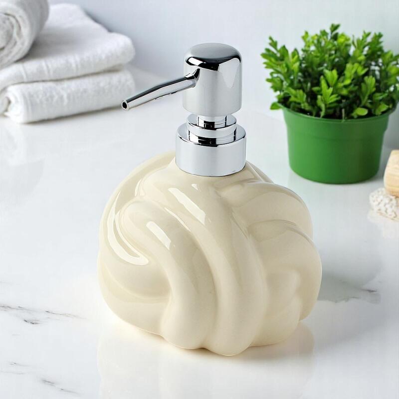 Ceramic Dispenser (320ml) Cream Bathroom Dispenser