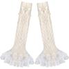 Lolita Style Knitted Leg Warmer Bow Tiered Boot Socks Legging Stockings  Women's Accessories