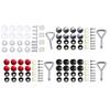 License Plate Holder Screws with Caps Universal Car Number Plate Frame Holder Mounting Fastener Screws & Cover Caps Kit