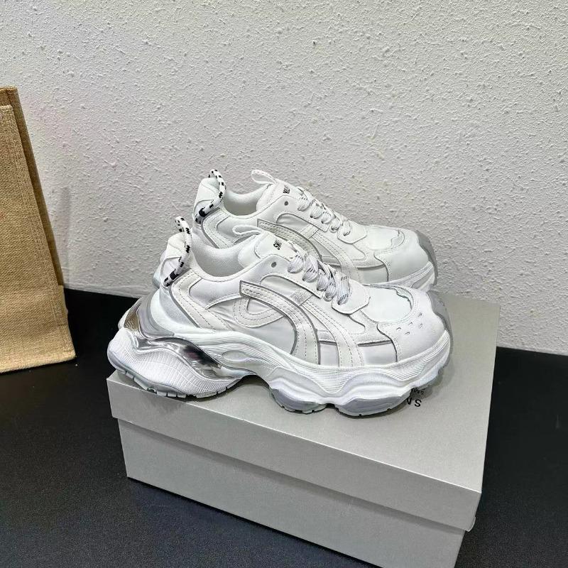 

Кожаные кроссовки на платформе для женщин 24 летние модные универсальные с увеличением роста повседневные спортивные беговые кроссовки для женщин 35 белый