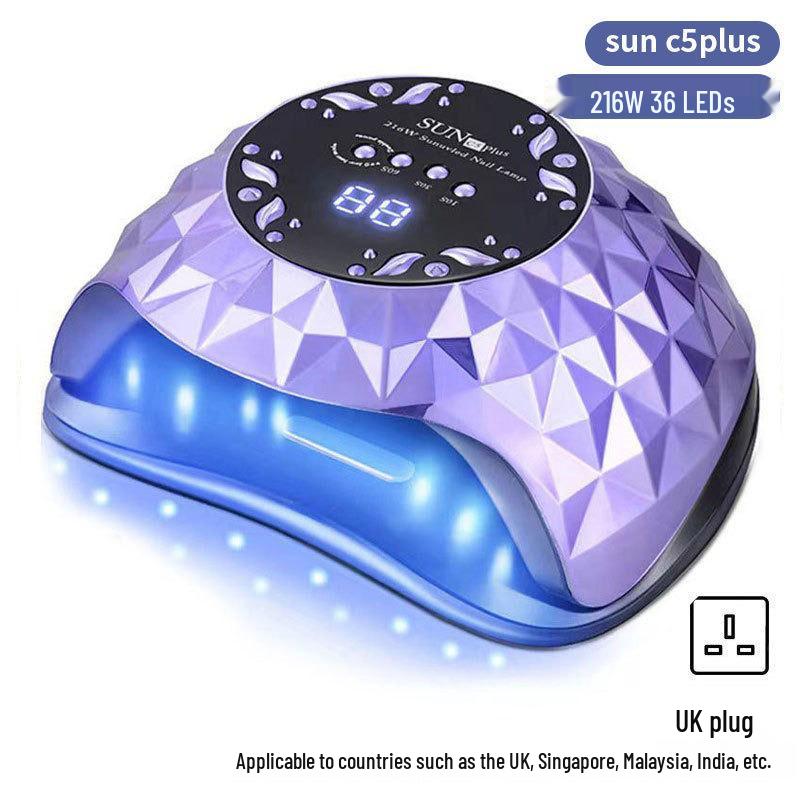 Dazzling 256W LED Nail Curing Lamp, Quick Dry Gel Lamp for Salon Use