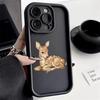 Cute Deer Pattern Silicone Soft Phone Case For iPhone 17 16 15 Pro Max 14 13 12 11 Pro 17 Air 16E XS X XR 7 8 15 Plus Cover