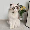 Puppy Bucket Hat Dog Sunbonnet Hat Fisherman Hat Outdoor Wear Dog Sunbonnet Outfit for Pet Bucket Hat