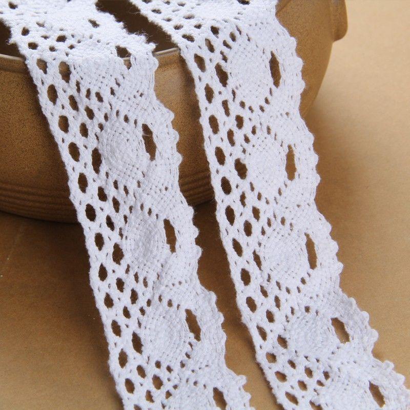 New Lace Accessories Decorative Handmade DIY Material Pack Embroidery Cotton Sewing Lace Belt Apparel Sewing Supplies