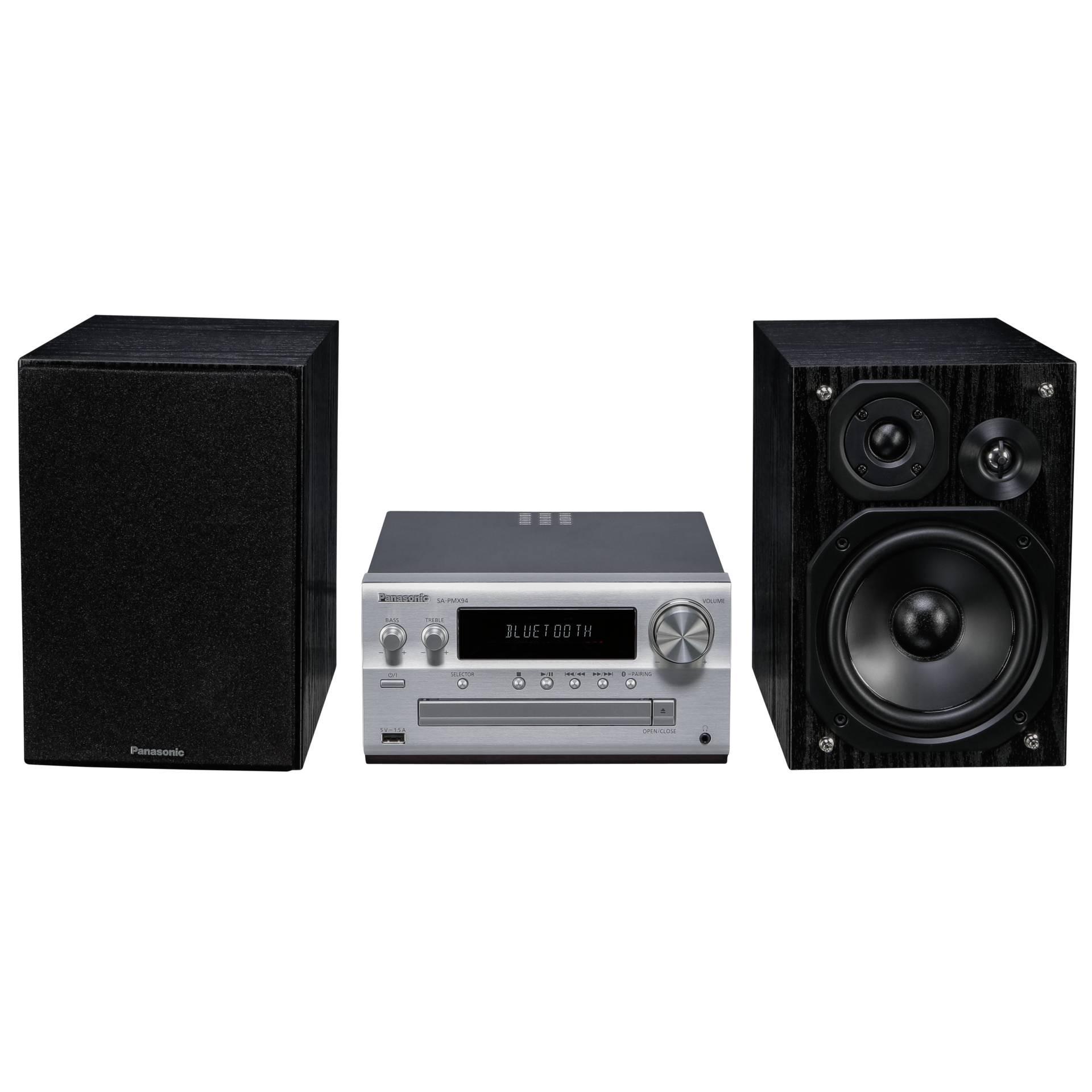 Panasonic SC-PMX94 (Bluetooth, CD Player, 2x 60 W), Stereoanlage, Schwarz, Silber - Bild 7