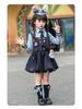 Zootopia Rabbit Police Officer Girl's Cosplay Outfit: Vest & Bloomers Set for Spring/Autumn