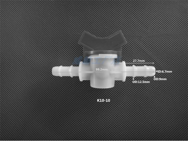 Plastic Quick-Connect Hose Ball Valve with Reducer and Flow Control