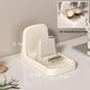 Cream Multifunction Kitchen Rack: Lid, Spoon & Spatula Organizer