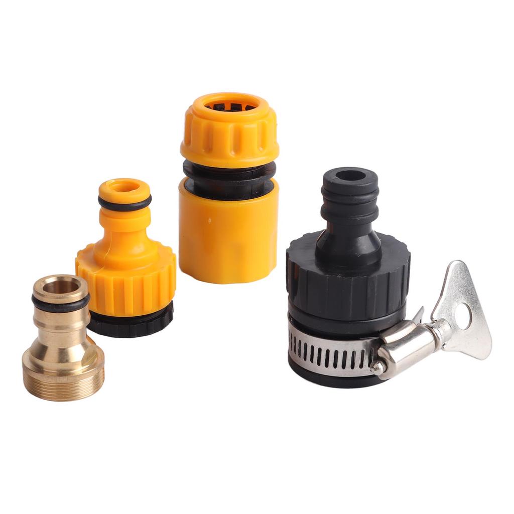 4pcs Water Changer Faucet Connectors Professional Standard Water Changer Faucet Adapter Kit for Water Changer Parts