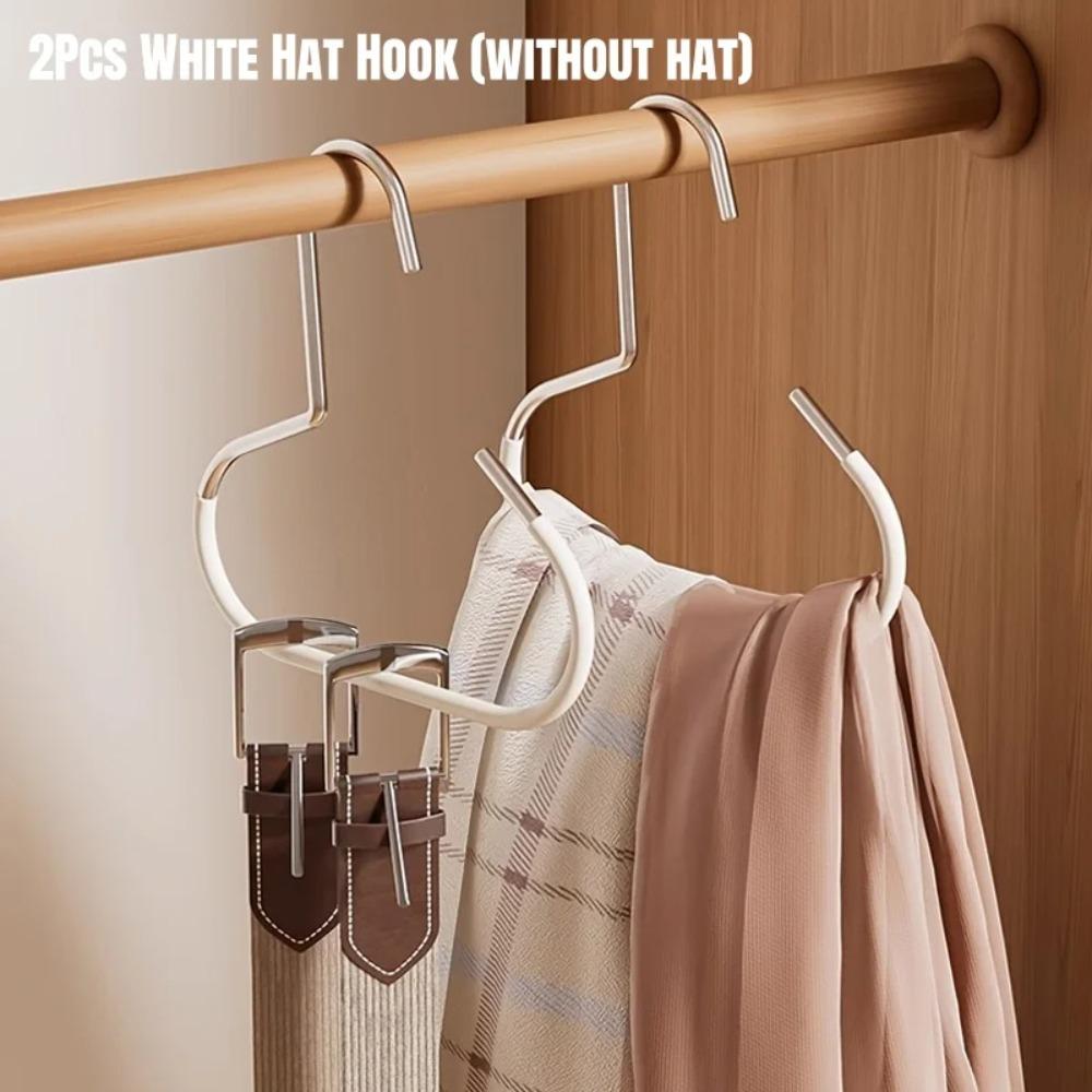 3/5 Pcs Versatile Round Hook, Circle Ring Hat Hanger, Load 3kg,Space Saving,Ideal for Hats Ties Scarves & Bags Storage Accessory