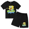 Children's Summer Cool Crew Neck T-Shirt, Short-Sleeve Top and Shorts Two-Piece Casual Party Sports Set